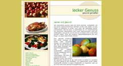Desktop Screenshot of lecker-genuss.de