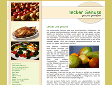 Tablet Screenshot of lecker-genuss.de